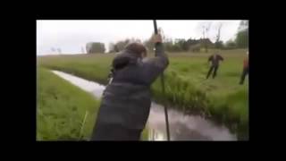 Неудачное подение через речку на шесте, Смотрим