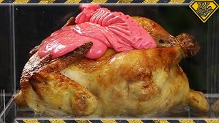Pouring Silicone On Chicken