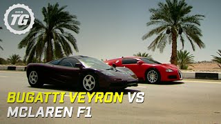 Bugatti Veyron vs McLaren F1 - Top Gear - BBC