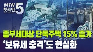 종부세 대상 단독주택 15% 증가…'보유세 충격'도 현실화 / 머니투데이방송 (뉴스)
