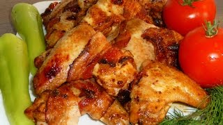 Крылышки запечённые в духовке. Очень вкусно!