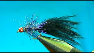 Fly Tying a Simple Black UV Trout Lures by Mak