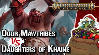 Rapport de Bataille Warhammer: Royaume Ogre VS Daughter of khaine