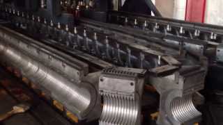 PE double wall corrugated pipe double wall pe wave pipe production line