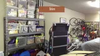Garage Makeover with IKEA Kitchen Cabinets