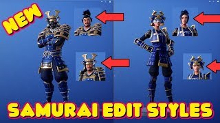 *NEW* HIME and MUSHA SAMURAI SKIN STYLES!!! (Fortnite Battle Royale)