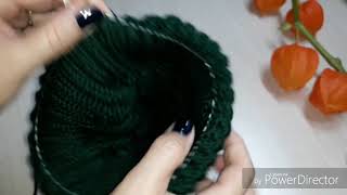 КАК СВЯЗАТЬ  ПОДКЛАД ДЛЯ ШАПКИ