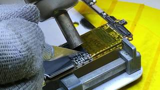 iPhone 7 нет сети - перекатка модема intel / iPhone 7 no service - reballing modem intel