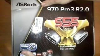 Распаковка материнской платы ASRock 970 PRO3 R2.0.