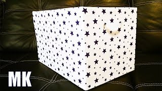 Органайзер с ручками своими руками/Как обтянуть коробку тканью/Box out of the box with their hands