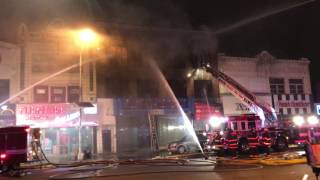 PASSAIC FIRE DEPARTMENT BATTLING MAJOR 7TH ALARM FIRE WITH MUTUAL AID FROM 12 FIRE DEPARTMENTS.