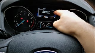 How to reset "Oil Change Required" Indicator - Ford Focus SE