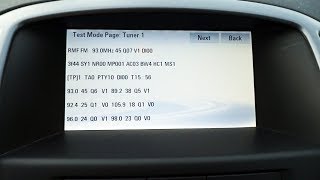 Opel Navi 650 hidden menu test mode (Vauxhall Astra)
