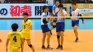 水町泰杜 鍬田憲伸 高川学園vs鎮西 第1セット 春の高校バレー2018 男子準決勝