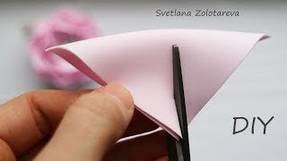 Красивый Цветок из фома ЗА 5 МИНУТ ??? Без шаблона