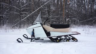 Снегоход своими руками | Самодельный снегоход для охоты и рыбалки