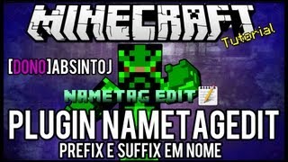 [Tutorial]NametagEdit - Prefix e Suffix em Nome Minecraft