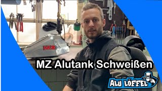 MZ Alu Tank schweißen Alutank Alu Schweißen Aluminium Motorradtank abdichten