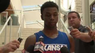 Wiggins Greets Media for First Time