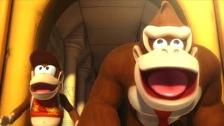 Donkey Kong Country Returns Co-op Walkthrough - World 9 - Golden Temple (All Collectibles)