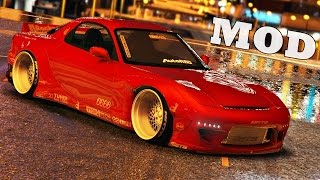 GTA 5 MODs Racing With [Mazda RX7 Rocket Bunny] MOD for GTAV