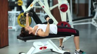 bodymaster : Жим гантелей лежа (женская версия)