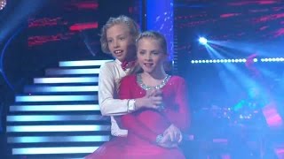 Simon och Tilde i en quickstep - Let's Dance junior (TV4)