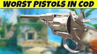 Top 10 "WORST PISTOLS" in COD HISTORY