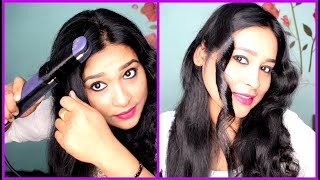 4 different hair curls using hair straightener/tight curls,wavy curls,spiral curls