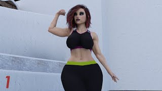 Tall women - abs of steel (part 1, gts comics)