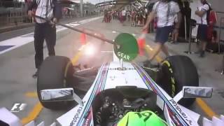 F1 2015 Austrian GP Felipe Massa almost hits Ferrari boss