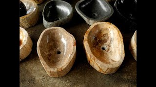WOOD FOSSILS SINKS