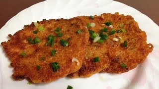 #424-1 kimchi pancakes - 김치전 (집밥 백선생 2회)