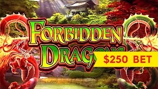 JACKPOT HANDPAY! Forbidden Dragons Slot - $250 High Limit Bet!
