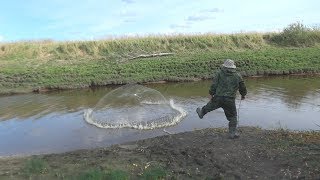 Рыбалка в Деревне Карась на Соски Кастинговая Сеть Щука Мордушка
