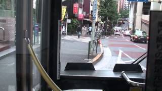 [Tokyo Bus Cab View] Toei Bus "Metro 01" Shinbashi Station - Shibuya Station
