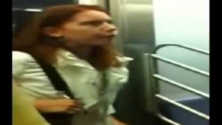 Caught masturbating in public on the subway in New York, Manhatan