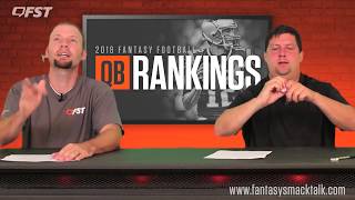 2018 Fantasy Football Quarterback QB Tiers and Rankings
