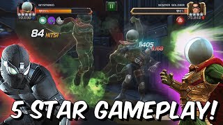 5 Star Spider-Man (Stealth Suit) & Mysterio Realm of Legends Gameplay! - Marvel Contest of Champions