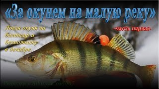 "За окунем на малую реку" - часть 1я - Ловля окуня на балансир и безмотылку в декабре.