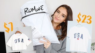 HONEST ROMWE TRY-ON HAUL | Jess Conte
