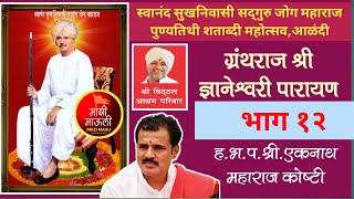 ज्ञानेश्वरी पारायण भाग १२/स्वानंद सुखनिवासी जोग महाराज पुण्यतिथी शताब्दी महोत्सव