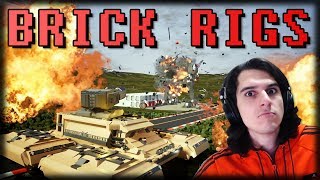 Jogando Brick Rigs - O BeamNG Bugado de Destruição Lego!