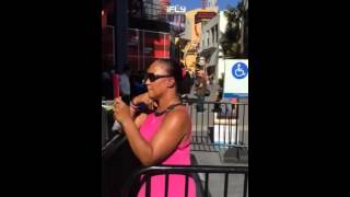 Asia Monet Ray- Rehearsal at CityWalk