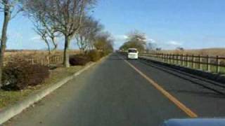 渡良瀬遊水地　ドライブ　(中央エントランス→野木町)