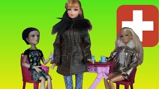 Барби 2017 Мидж покупка новой одежды, Зимнее пальто, Видео с куклами Барби ТВ