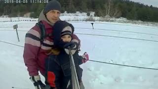 Альпийская долина 2017 Харьков, Васищево, лыжи, Семейные покатушки