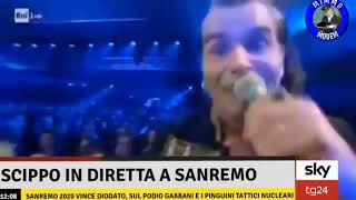 Piero Pelù in arte Achille Lauro Cuore Matto Sanremo 2020