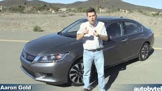 2014 Honda Accord Hybrid Car Video Review - 50 MPG Hybrid Family Sedan