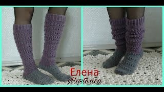 Вязаные гольфы/Елена Masterica/Knitted socks